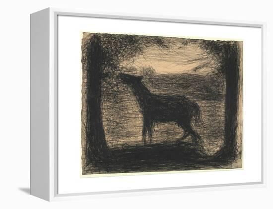 Foal (Le Poulain), 1882-83-Georges Pierre Seurat-Framed Premier Image Canvas