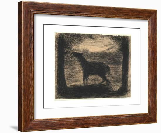 Foal (Le Poulain), 1882-83-Georges Pierre Seurat-Framed Giclee Print