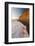 Foam on beach below cliffs at Burton Bradstock, Dorset, UK-Ross Hoddinott-Framed Photographic Print