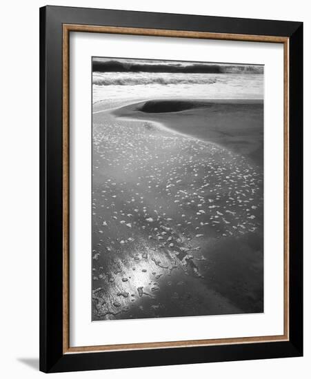 Foam on Sand, Porbandar-null-Framed Photographic Print