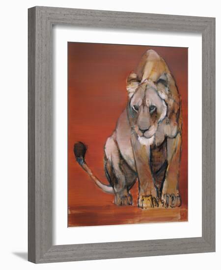 Focus, 2021, (Oil on Canvas)-Mark Adlington-Framed Giclee Print