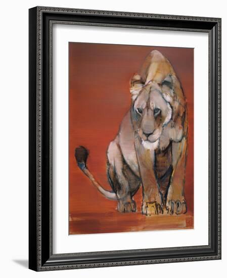 Focus, 2021, (Oil on Canvas)-Mark Adlington-Framed Giclee Print