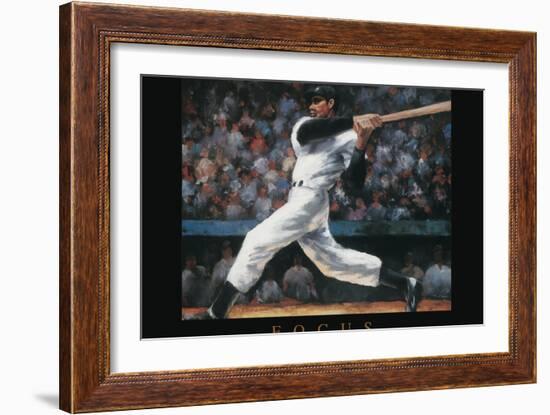 Focus - Baseball-Unknown Unknown-Framed Art Print