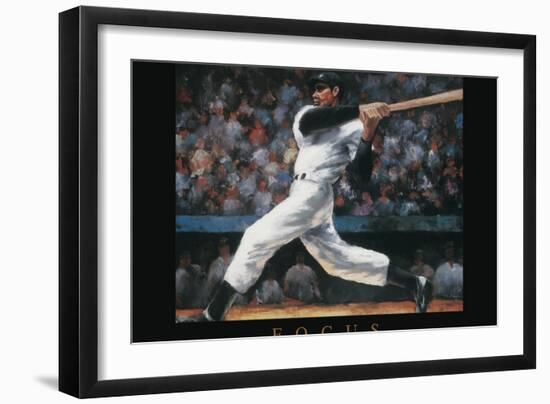 Focus - Baseball-Unknown Unknown-Framed Art Print