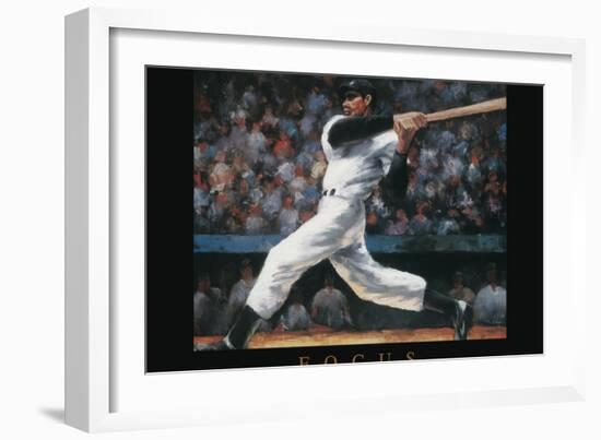 Focus - Baseball-Unknown Unknown-Framed Art Print