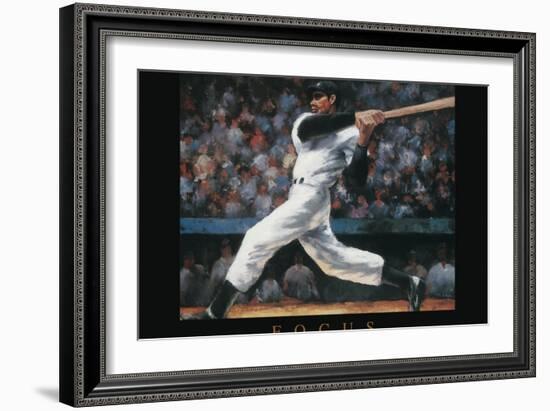 Focus - Baseball-Unknown Unknown-Framed Art Print