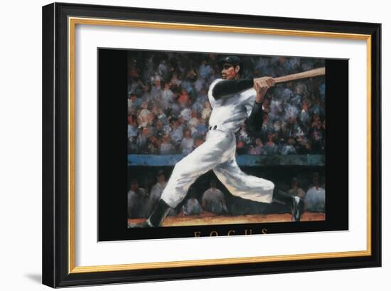 Focus - Baseball-Unknown Unknown-Framed Art Print