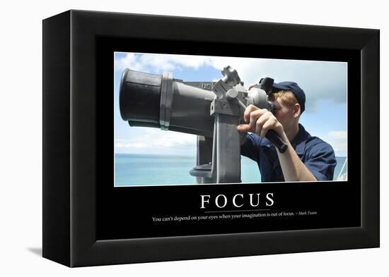 Focus: Inspirational Quote and Motivational Poster-null-Framed Premier Image Canvas