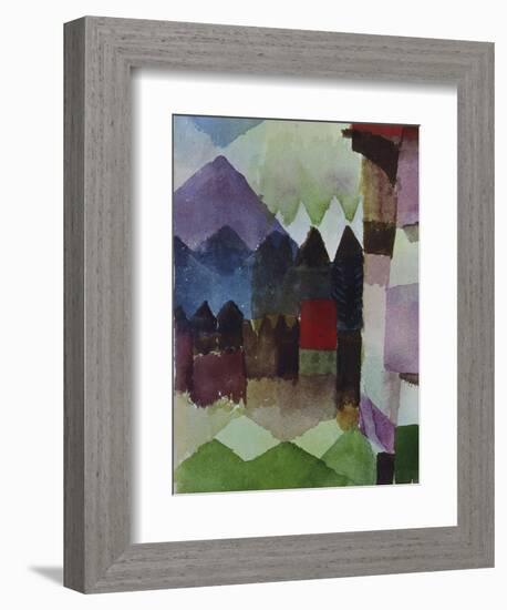 Foehn in the Garden of Franz Marc, 1915-Paul Klee-Framed Giclee Print