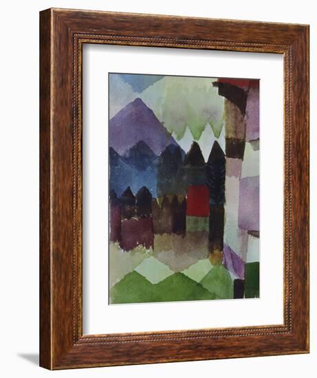 Foehn in the Garden of Franz Marc, 1915-Paul Klee-Framed Giclee Print