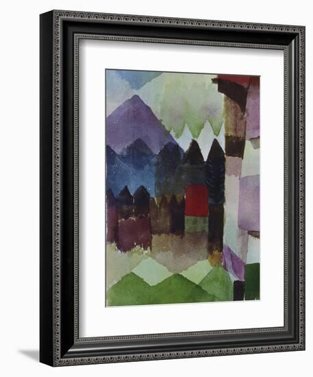 Foehn in the Garden of Franz Marc, 1915-Paul Klee-Framed Giclee Print