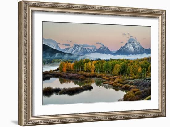 Fog Above Oxbow Bend-Larry Malvin-Framed Photographic Print