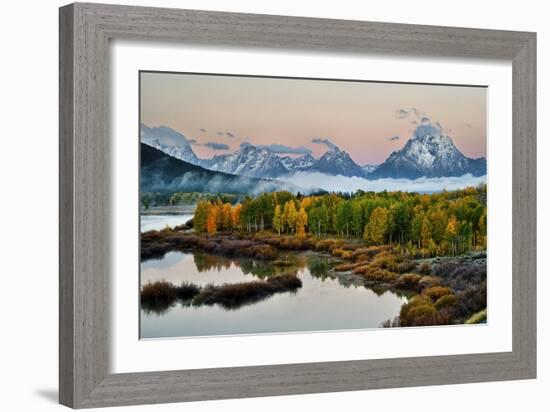 Fog Above Oxbow Bend-Larry Malvin-Framed Photographic Print