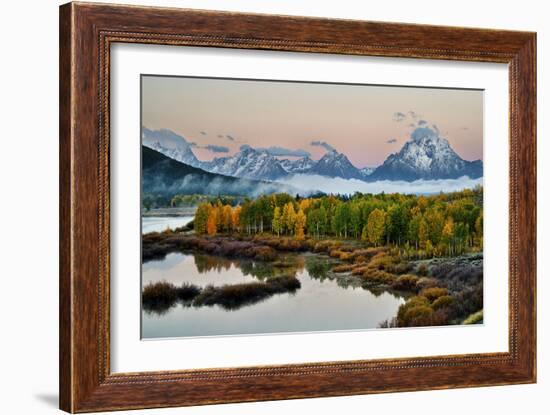 Fog Above Oxbow Bend-Larry Malvin-Framed Photographic Print