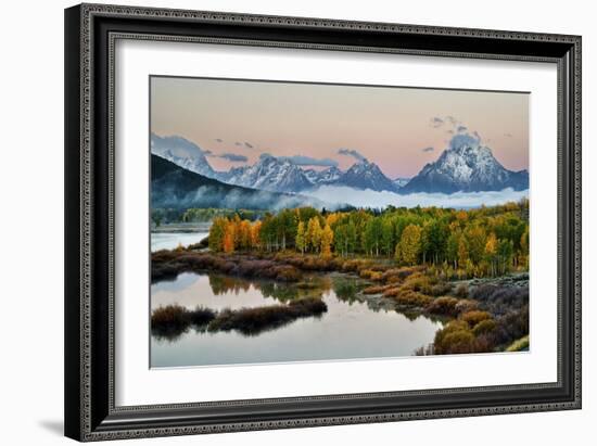 Fog Above Oxbow Bend-Larry Malvin-Framed Photographic Print