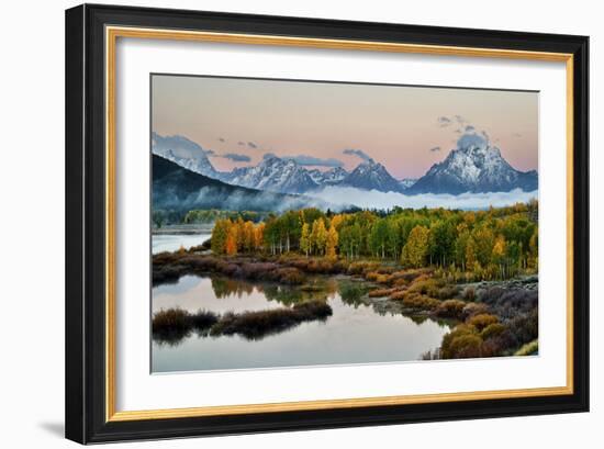 Fog Above Oxbow Bend-Larry Malvin-Framed Photographic Print