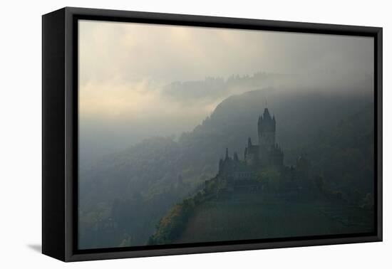 Fog Above the Imperial Castle Near Cochem on the Moselle-Uwe Steffens-Framed Premier Image Canvas