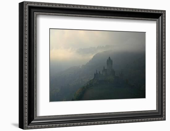 Fog Above the Imperial Castle Near Cochem on the Moselle-Uwe Steffens-Framed Photographic Print