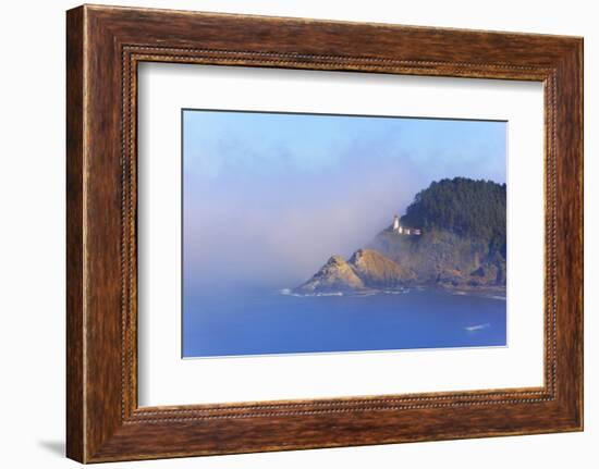 Fog Adds Beauty to Heceta Head Lighthouse, Oregon Coast, Pacific Ocean-Craig Tuttle-Framed Photographic Print