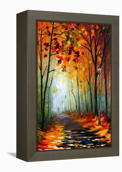 Fog Alley-Leonid Afremov-Framed Stretched Canvas