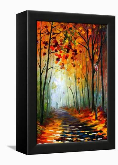 Fog Alley-Leonid Afremov-Framed Stretched Canvas