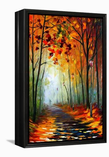 Fog Alley-Leonid Afremov-Framed Stretched Canvas