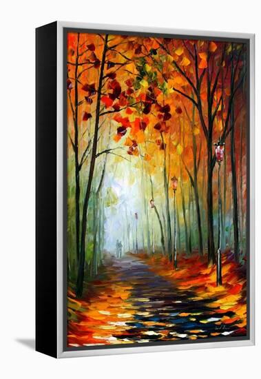 Fog Alley-Leonid Afremov-Framed Stretched Canvas