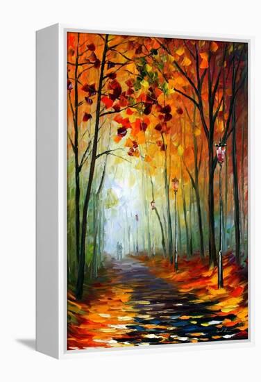 Fog Alley-Leonid Afremov-Framed Stretched Canvas