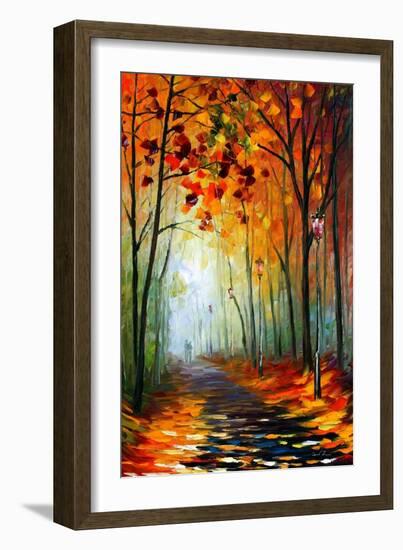 Fog Alley-Leonid Afremov-Framed Premium Giclee Print