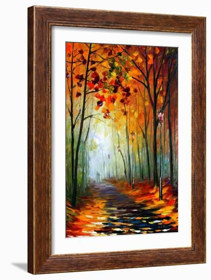 Fog Alley-Leonid Afremov-Framed Premium Giclee Print