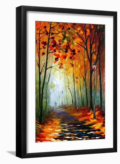 Fog Alley-Leonid Afremov-Framed Premium Giclee Print