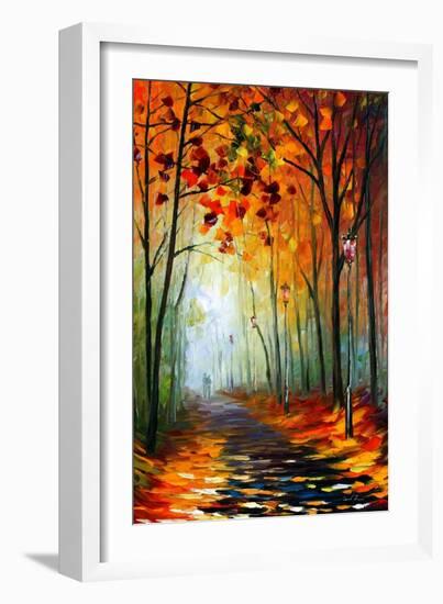 Fog Alley-Leonid Afremov-Framed Premium Giclee Print