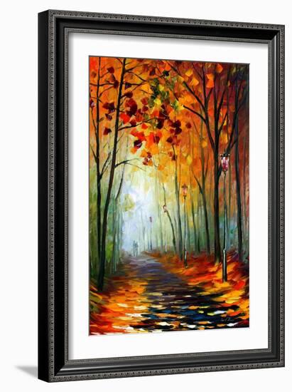 Fog Alley-Leonid Afremov-Framed Premium Giclee Print