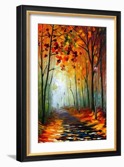 Fog Alley-Leonid Afremov-Framed Premium Giclee Print