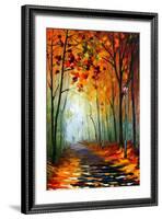 Fog Alley-Leonid Afremov-Framed Art Print