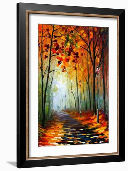 Fog Alley-Leonid Afremov-Framed Art Print