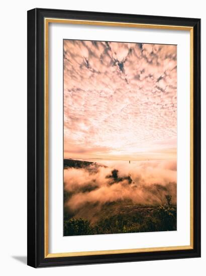 Fog and Cloud Chaos at Golden Gate Bridge, San Francisco-Vincent James-Framed Photographic Print