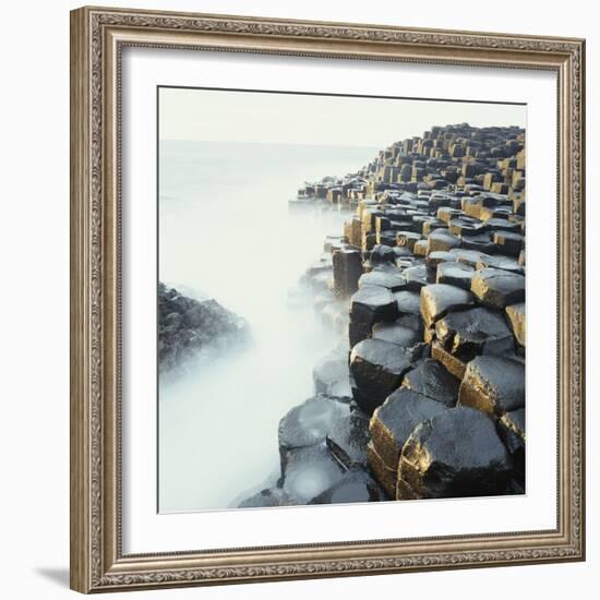 Fog at Basalt Columns of Giants Causeway-Micha Pawlitzki-Framed Photographic Print