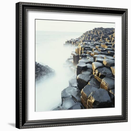 Fog at Basalt Columns of Giants Causeway-Micha Pawlitzki-Framed Photographic Print