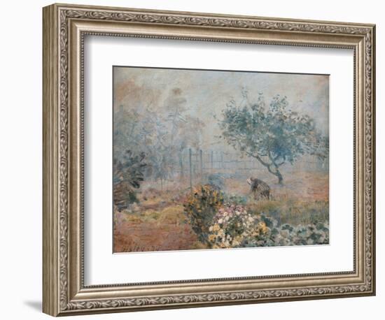 Fog at Voisins-Alfred Sisley-Framed Art Print