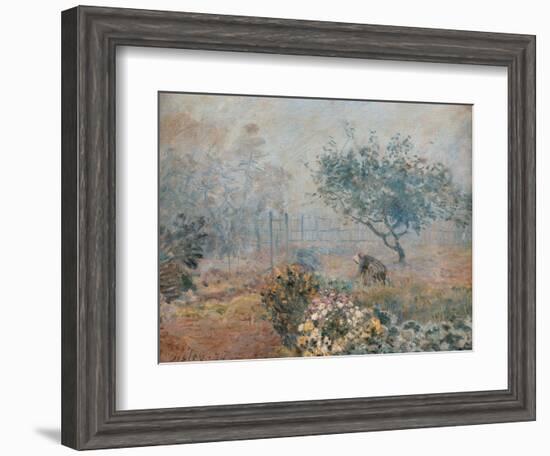 Fog at Voisins-Alfred Sisley-Framed Art Print