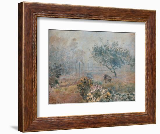 Fog at Voisins-Alfred Sisley-Framed Art Print