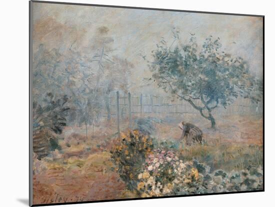 Fog at Voisins-Alfred Sisley-Mounted Art Print