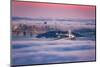 Fog City Dream, San Francisco Night Cityscape and Sunset Fog-Vincent James-Mounted Photographic Print