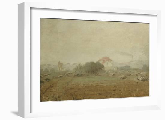 Fog, Effet de Brouillard, 1872-Claude Monet-Framed Giclee Print