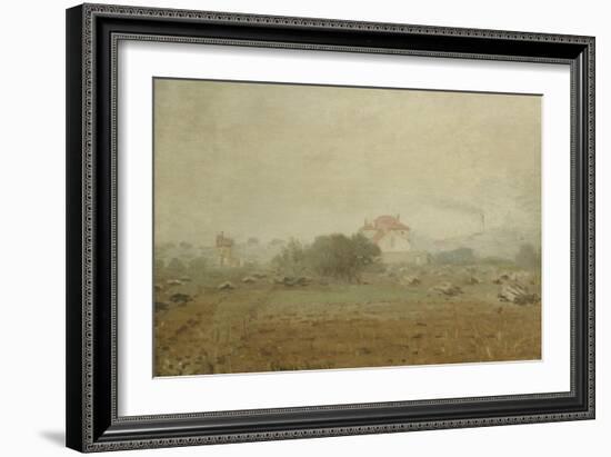 Fog, Effet de Brouillard, 1872-Claude Monet-Framed Giclee Print