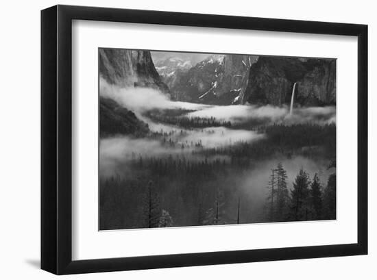 Fog Floating in Yosemite Valley-null-Framed Art Print