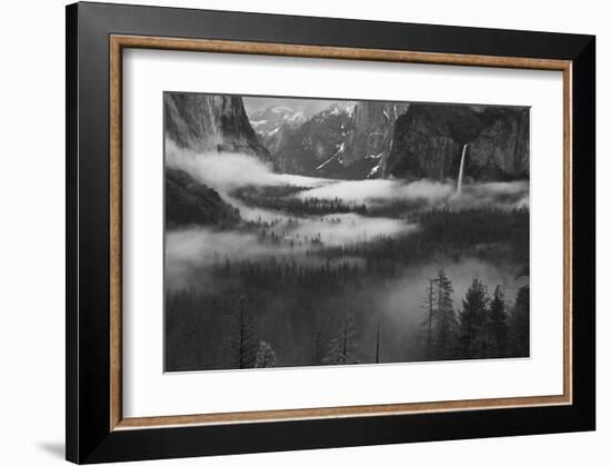 Fog Floating in Yosemite Valley-null-Framed Art Print