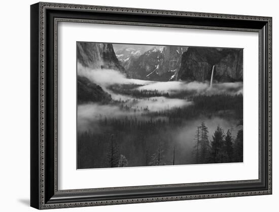 Fog Floating in Yosemite Valley-null-Framed Art Print