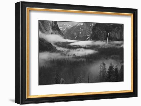 Fog Floating in Yosemite Valley-null-Framed Art Print